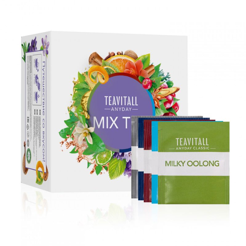 Набор чая и чайных напитков TeaVitall Anyday &laquo;Mix Tea&raquo;, 40 фильтр-пакетов